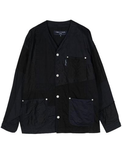 Comme des Garçons Rivet-detail Panelled Jacket - ブラック