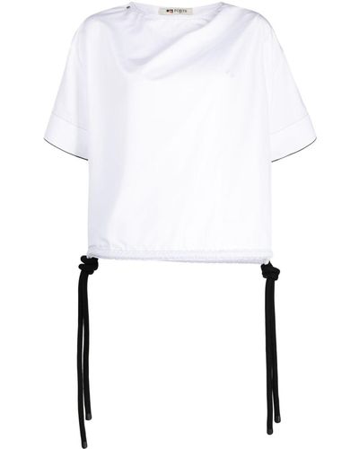 Ports 1961 T-shirt en coton à détail de sangle - Blanc