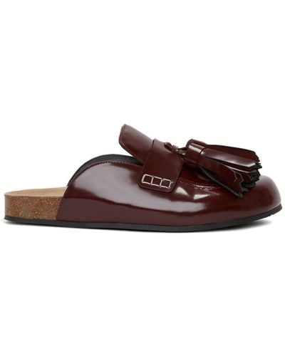 JW Anderson Tassel-detail Slip-on Leather Loafers - Brown