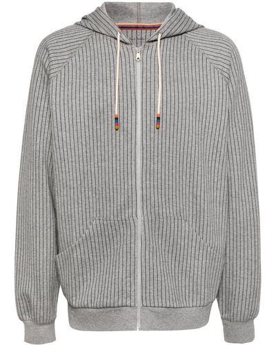 Paul Smith Hoodie à fines rayures - Gris