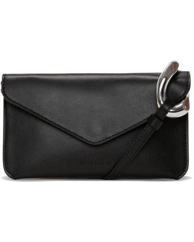JW Anderson Corner Leather Mini Bag - Black