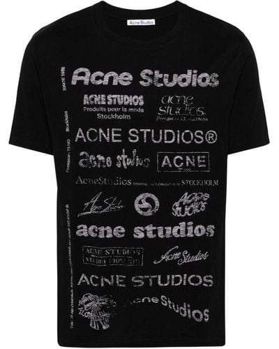 Acne Studios Graphic-print T-shirt - Black