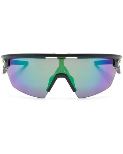 Oakley Sphaera Sonnenbrille im Biker-Style - Blau