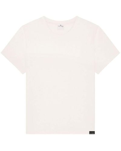 Courreges T-Shirt mit Logo-Applikation - Weiß