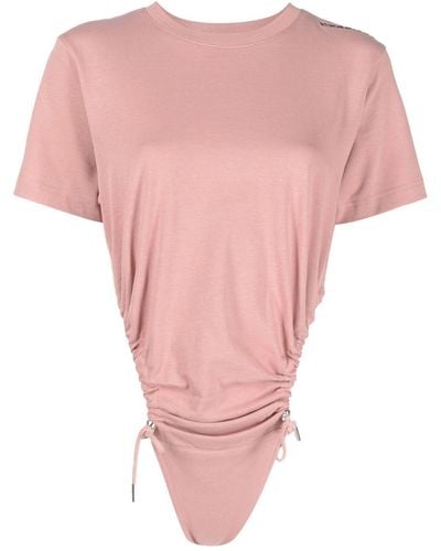 Y. Project T-Shirt mit Cut-Out - Pink
