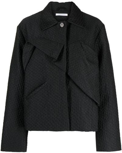 Cecilie Bahnsen Single-breasted Button-fastening Jacket - Black