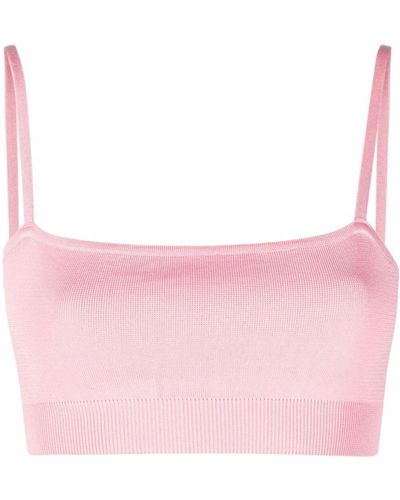12 STOREEZ Knitted Bra Top - Pink
