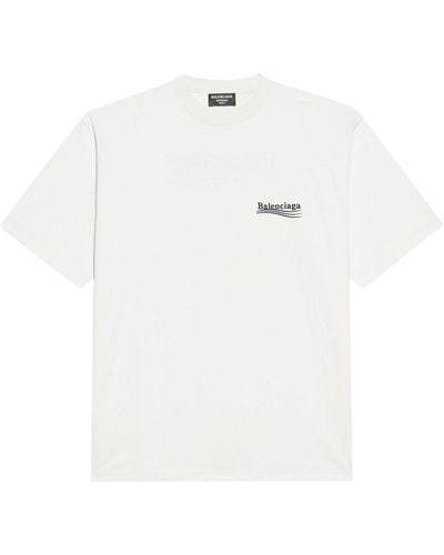 Balenciaga Political Campaign Tシャツ - ホワイト