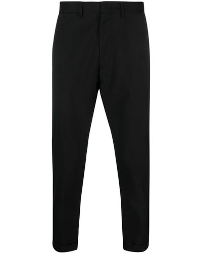 Low Brand Cropped Tailored Pants - Black