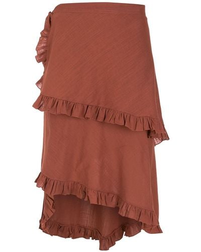 Clube Bossa Feine Wrap Skirt - Brown