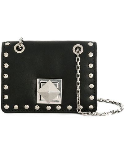 Sonia Rykiel Studded Mini Flap Bag - Black