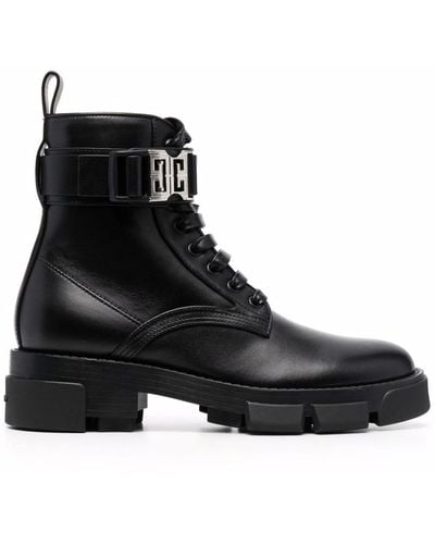 Givenchy 4g-buckle Boots - Black