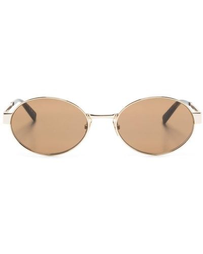 Saint Laurent Lunettes de soleil 692 à monture ovale - Neutre