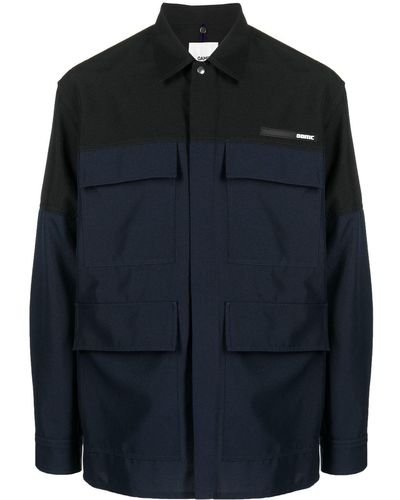 OAMC Two-tone Zip-up Work Jacket - Black