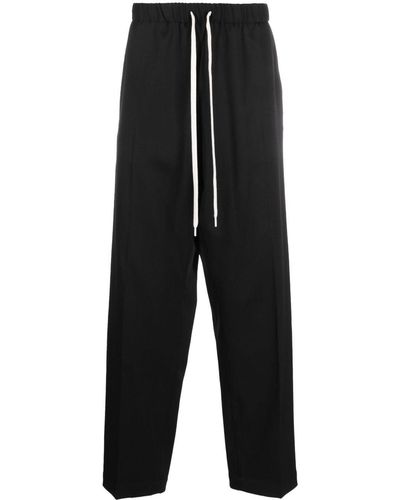 MM6 by Maison Martin Margiela Pantaloni con coulisse - Nero