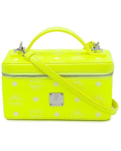 MCM Neon Box Tote Bag - Yellow