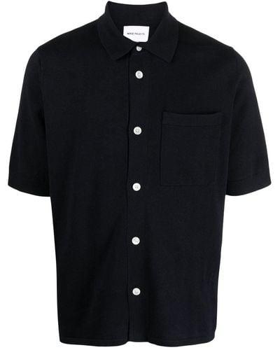 Norse Projects Button-up Short-sleeve Shirt - Black