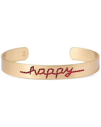 Roxanne Assoulin Happy Stitched Cuff Bracelet - White