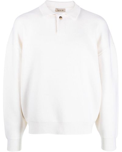Fear Of God Long-sleeve Virgin Wool Sweater - White