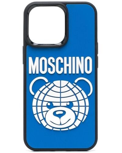 Moschino テディベア Iphone 13 Pro ケース - ブルー