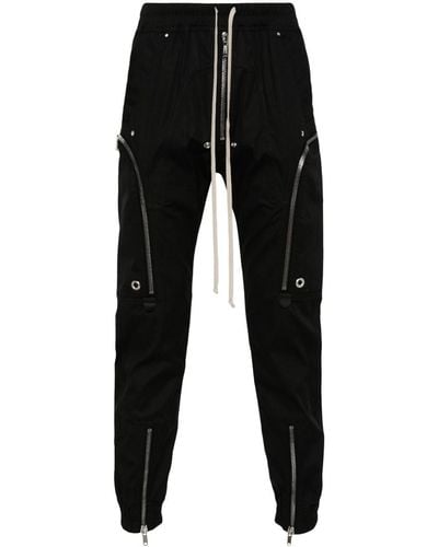 Rick Owens Pantalones ajustados con cordones - Negro
