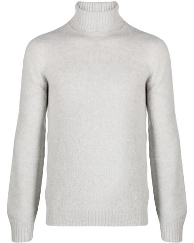 Fileria Roll-neck Virgin Wool Sweater - White