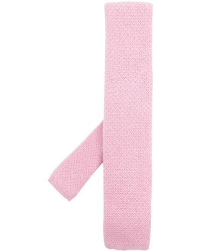 N.Peal Cashmere Cashmere Chunky Knit Tie - Pink