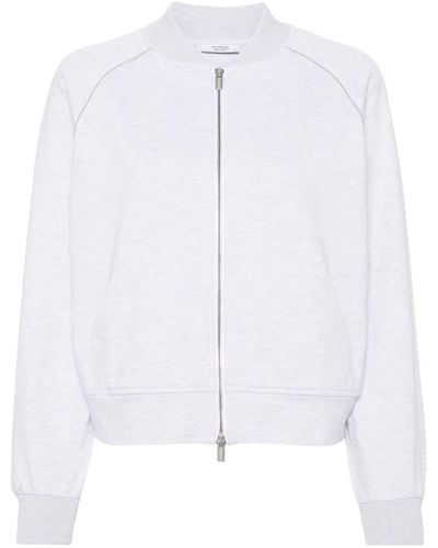 Peserico Bead-embellished Zip-up Sweatshirt - White