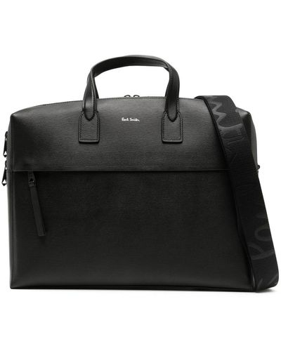 Paul Smith Top Handle Leather Tote Bag - Black