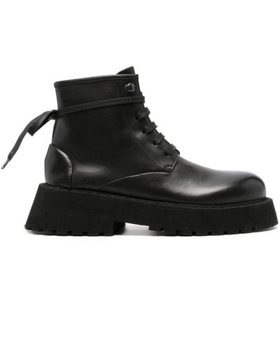 Marsèll 60mm Leather Lace-up Boots - Black
