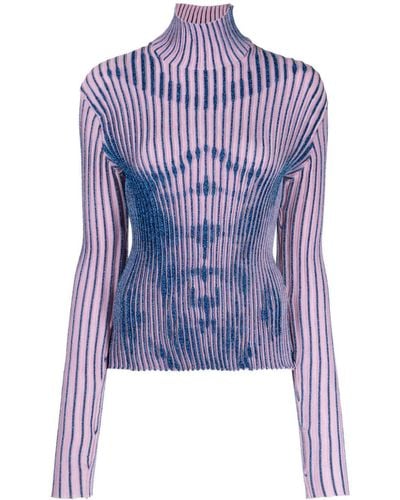 Jean Paul Gaultier Trompe L'oeil Sweater - Blue