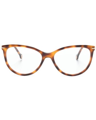 Carolina Herrera Cat-Eye-Brille in Schildpattoptik - Braun