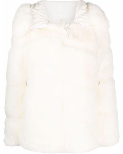 Moncler Epilbode Faux-fur Coat - White
