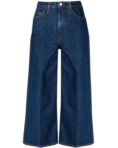 FRAME Weite Cropped-Jeans - Blau