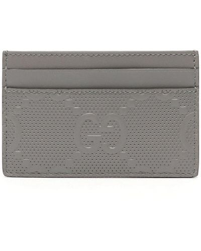 Gucci GG Leather Cardholder - Gray