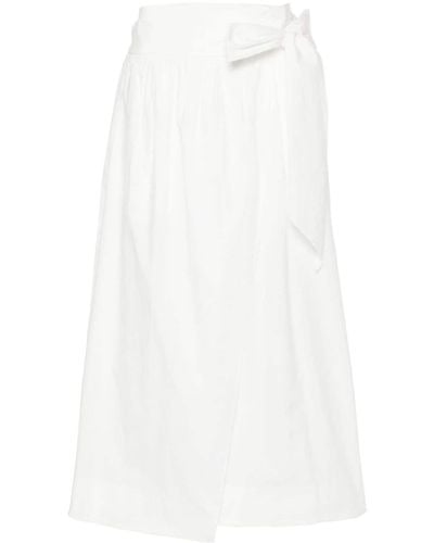 Forte Forte Wraped Midi Skirt - White