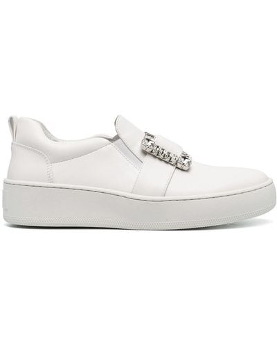 Sergio Rossi Sneakers mit Schnallen - Weiß