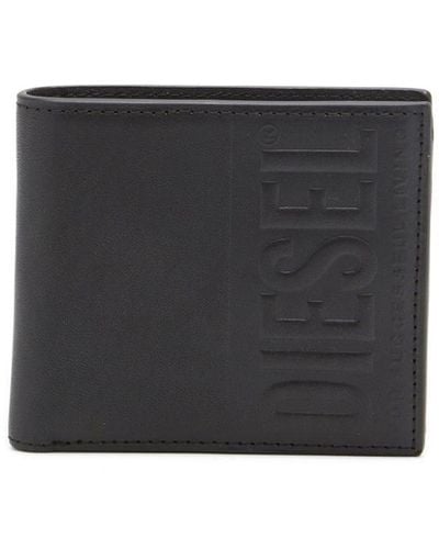 DIESEL Dsl 3d Bi-fold Coin S Leather Wallet - Black