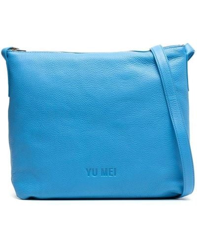 Yu Mei Braidy Nappa Leather Tote Bag - Blue