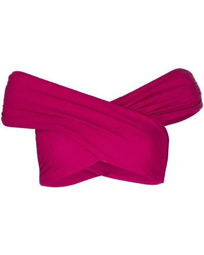 Mara Hoffman Lorina Wrap-detail Bikini Top - Pink