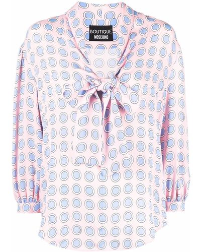 Boutique Moschino Blouse Met Stippen - Roze