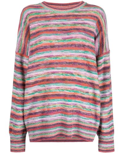 Chloé Striped Long-sleeve Sweater - Red