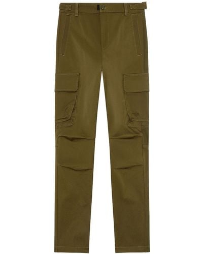 DIESEL P-argym Organic-cotton Cargo Pants - Green