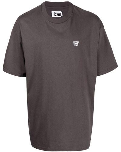Izzue Logo-print Short-sleeved T-shirt - Gray
