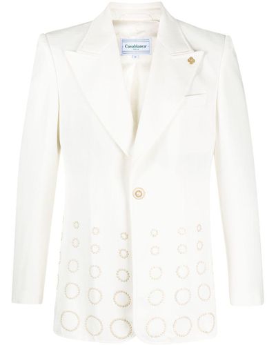 Casablancabrand For The Peace Studded Blazer - White