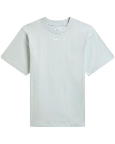 agnès b. Christof Cotton T-shirt - Blue