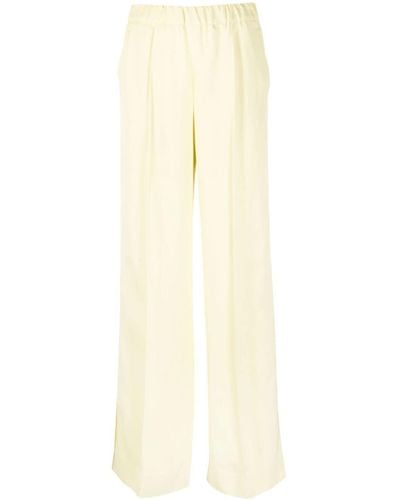 Jil Sander High Waist Trousers - White