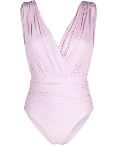 Marysia Swim Badpak Met Ruche - Roze