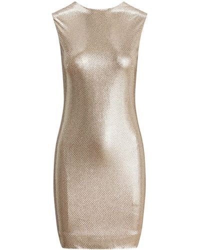 Ralph Lauren Collection Mini-jurk Verfraaid Met Kristallen - Naturel