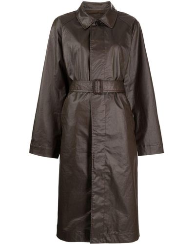 Lemaire Belted Trench Coat - Black
